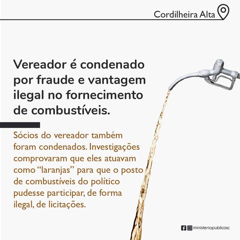 VEREADOR É CONDENADO POR SER SÓCIO DE EMPRESA QUE COMERCIALIZAVA COM A PREFEITURA