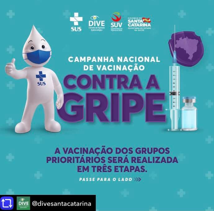 CAMPANHA DA VACINAÇÃO CONTRA A GRIPE COMEÇOU NESTA SEGUNDA 12