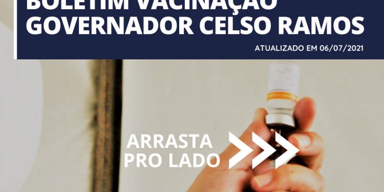 Boletim vacinação Covid-19 Governador Celso Ramos 