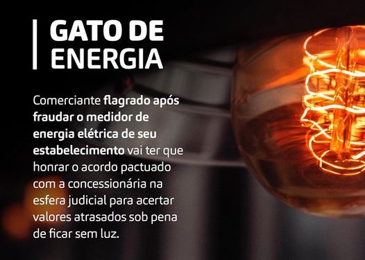 Gato de energia elétrica é crime