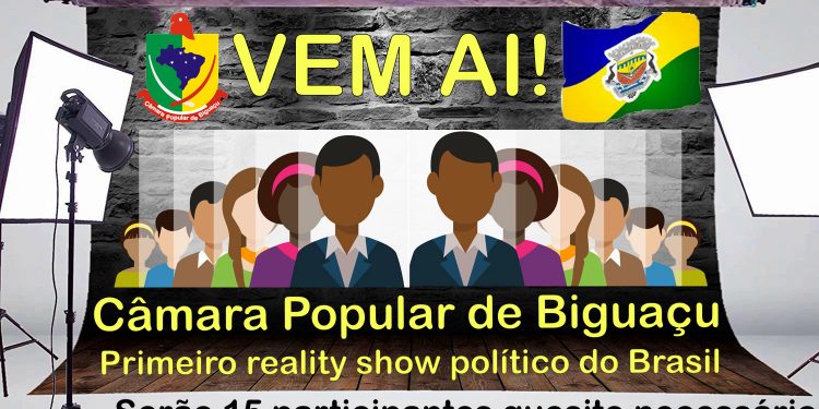 Em 24 horas 8 participantes fizeram inscrições para o reality show “Câmara Popular de Biguaçu”