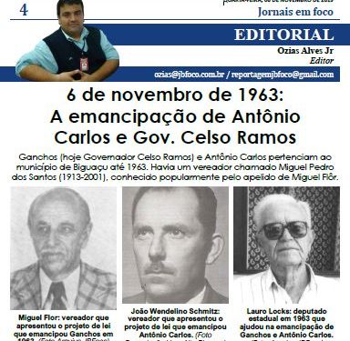 A emancipação de Antônio Carlos e Gov. Celso Ramos