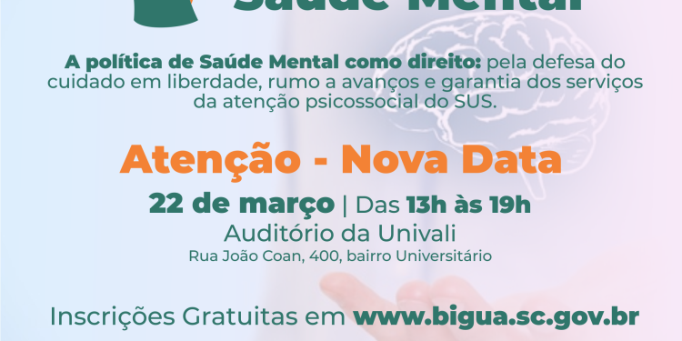 1ª Conferência Municipal de Saúde Mental tem nova data
