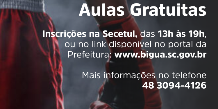 Biguaçu oferece novos horários para aulas gratuitas de Boxe