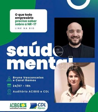 Mesa redonda orientará empresários sobre a nova NR-1 relacionada à saúde mental