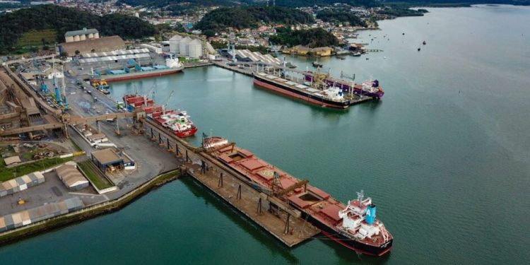 Porto de SC prepara concessão de terminal graneleiro e novo berço de atracação