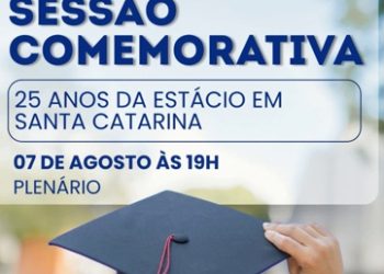Câmara Municipal de São José celebra 25 anos da Estácio em Santa Catarina