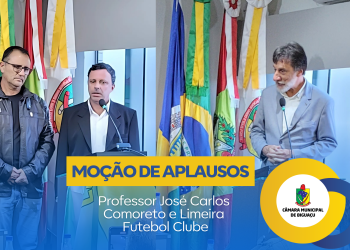 Vereadores de Biguaçu homenageiam professor e tradicional clube esportivo