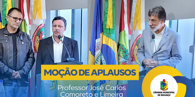 Vereadores de Biguaçu homenageiam professor e tradicional clube esportivo