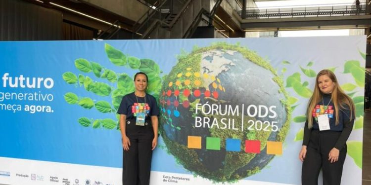 Escola do Meio Ambiente de Governador Celso Ramos marca presença no Fórum Brasil ODS 2025, em Joinville