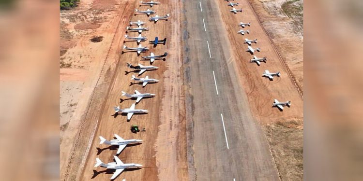 Força do Agro: Inauguração de fazenda reúne mais de 60 aeronaves no interior de Mato Grosso
