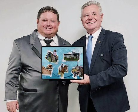 Deputado Estadual Berlanda e o Vereador Gato fazendo a diferença na Educação Inclusiva em Biguaçu
