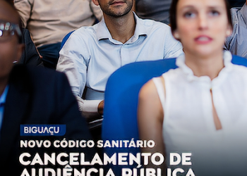 Código Sanitário: cancelamento de Audiência Pública