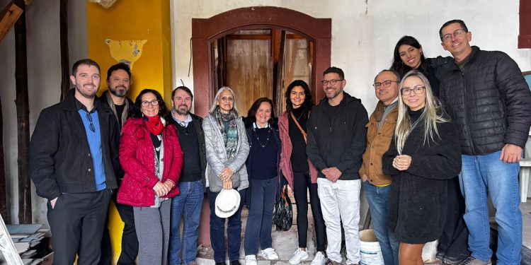 Obras emergenciais da Igreja de Nossa Senhora da Piedade estão em fase final e equipe realiza visita técnica