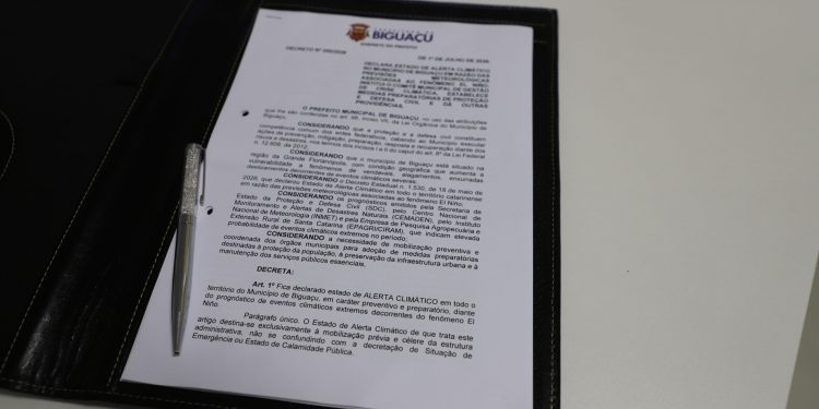 El Niño: Prefeitura de Biguaçu institui Estado de Alerta Climático e reforça estrutura preventiva diante de eventos extremos